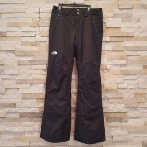 North Face Womens Black Snow Ski Pants Bibs Small Snowboard Bib Waterproof Suit